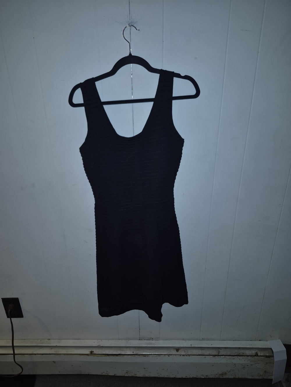 Jessica Simpson Black Scoop-Neck Tank Dress